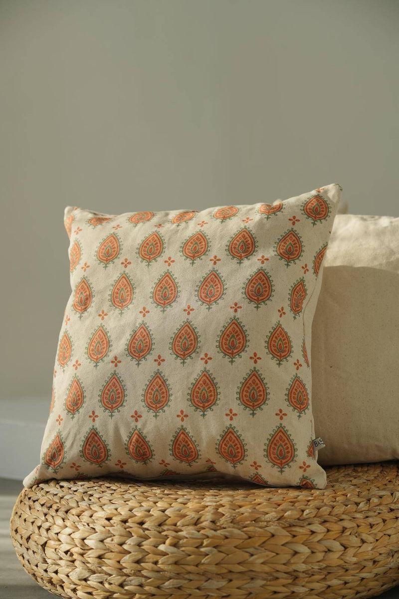 Damla Desen Kanvas Pamuk 45x45 Kırlent Kılıfı