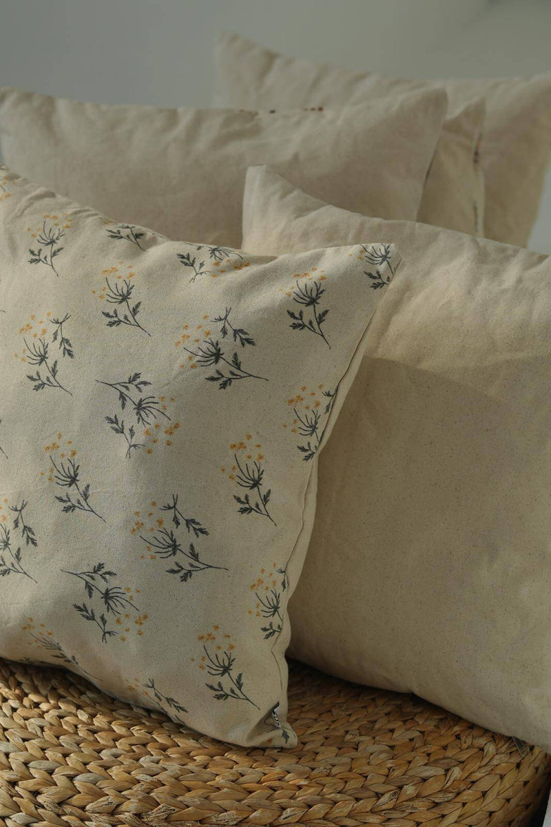 Dal Desen Kanvas Pamuk 45x45 Kırlent Kılıfı