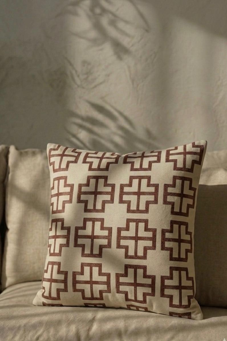 Tera Kanvas Pamuk 45x45 Kırlent Kılıfı