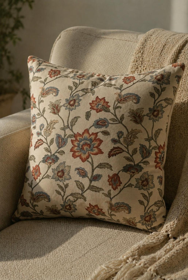 Su Yeşili Pamuk 45x45 Kırlent Kılıfı